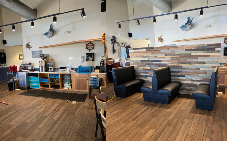 Hawksbill Bar & Grill Accent Wall - Southern Oak Construction Services